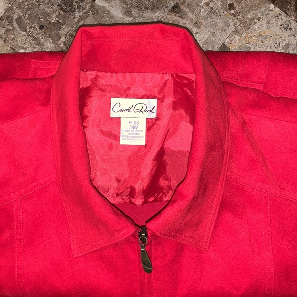 Carroll Reed red jacket, size 24W, EUC - Picture 4 of 5